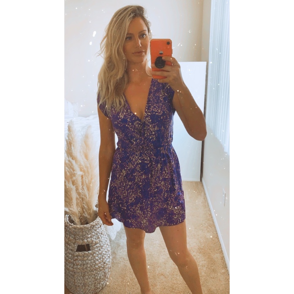 Purple mini dress